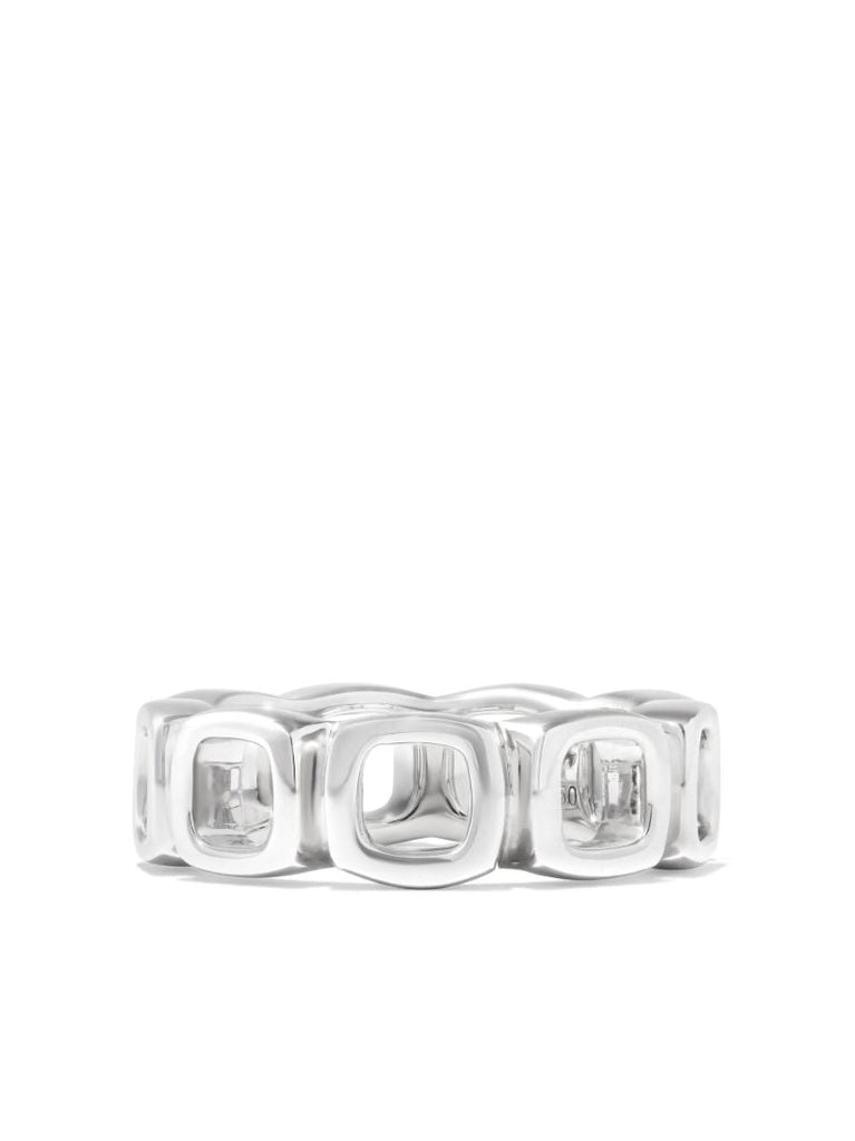 Sterling Silver Cushion Band Open Ring