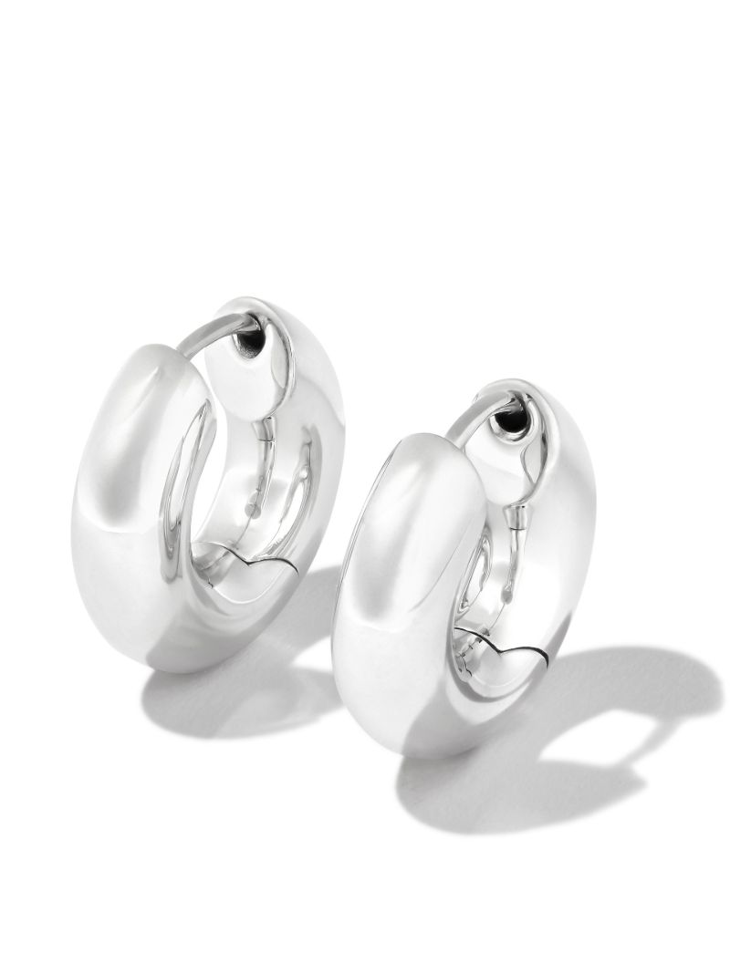Sterling Silver Chunky Hoop Earrings