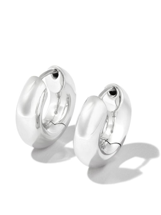 Sterling Silver Chunky Hoop Earrings