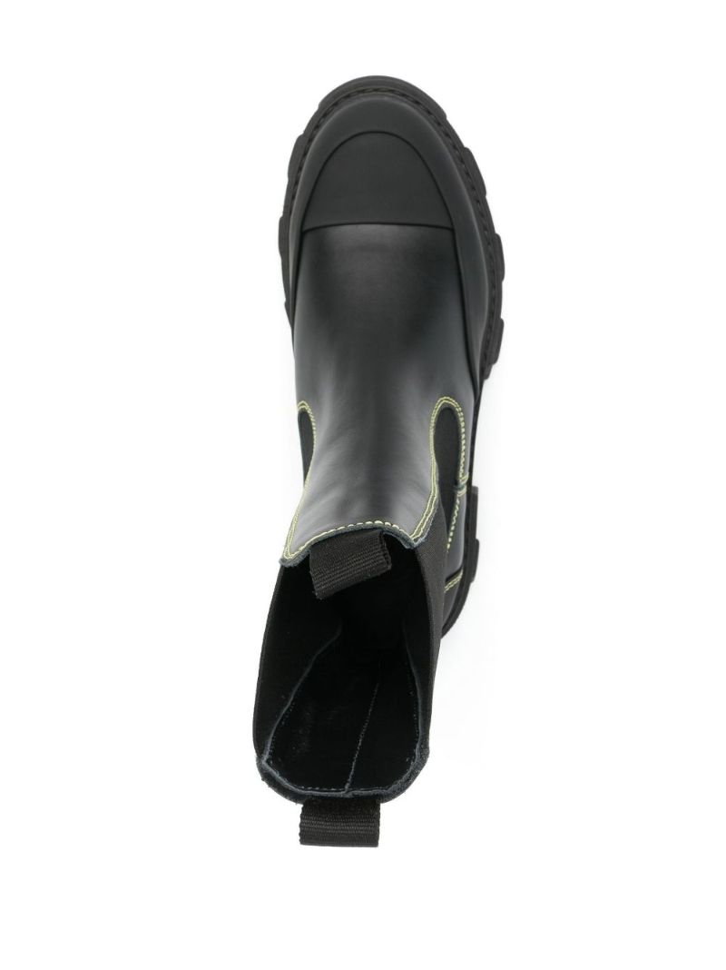 Black Leather Chelsea Boots
