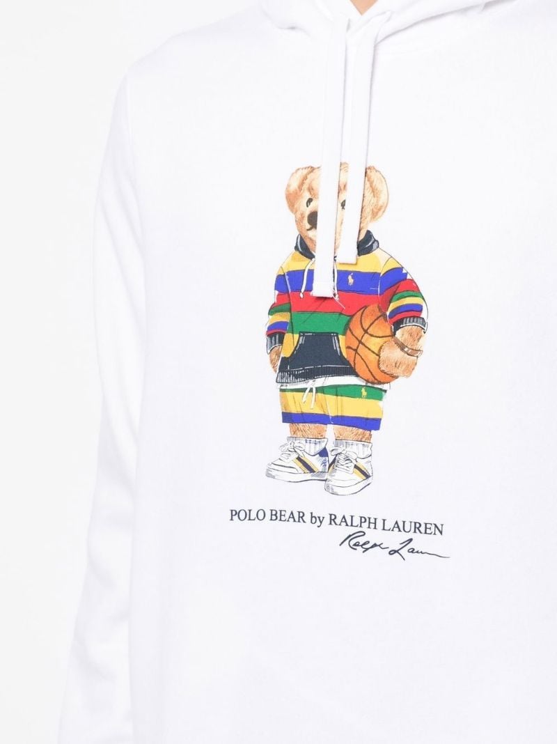 White Polo Bear Hoodie