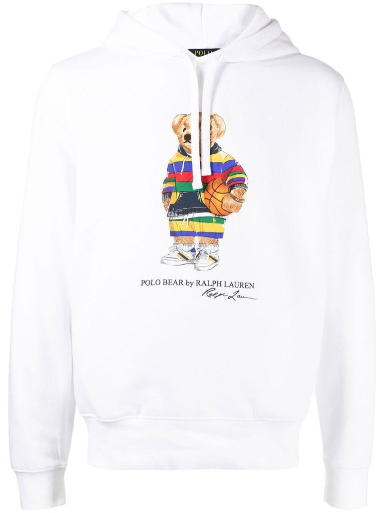 White Polo Bear Hoodie