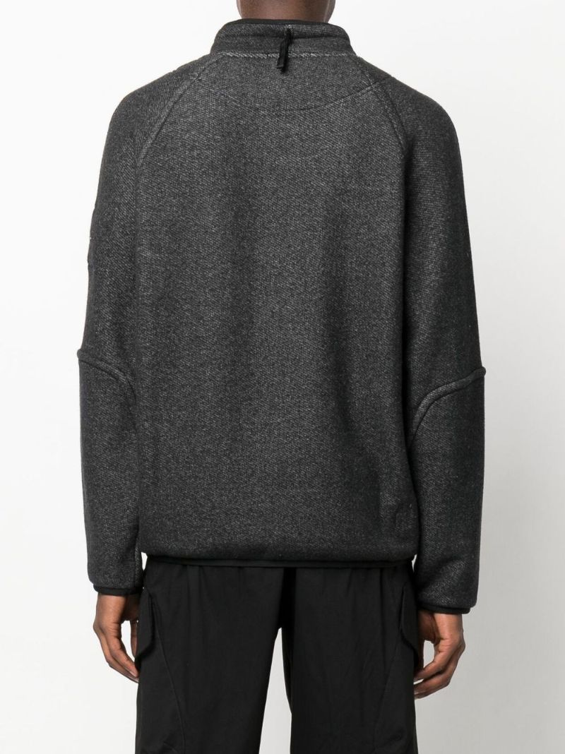 Black Mock Neck Sweatshirt