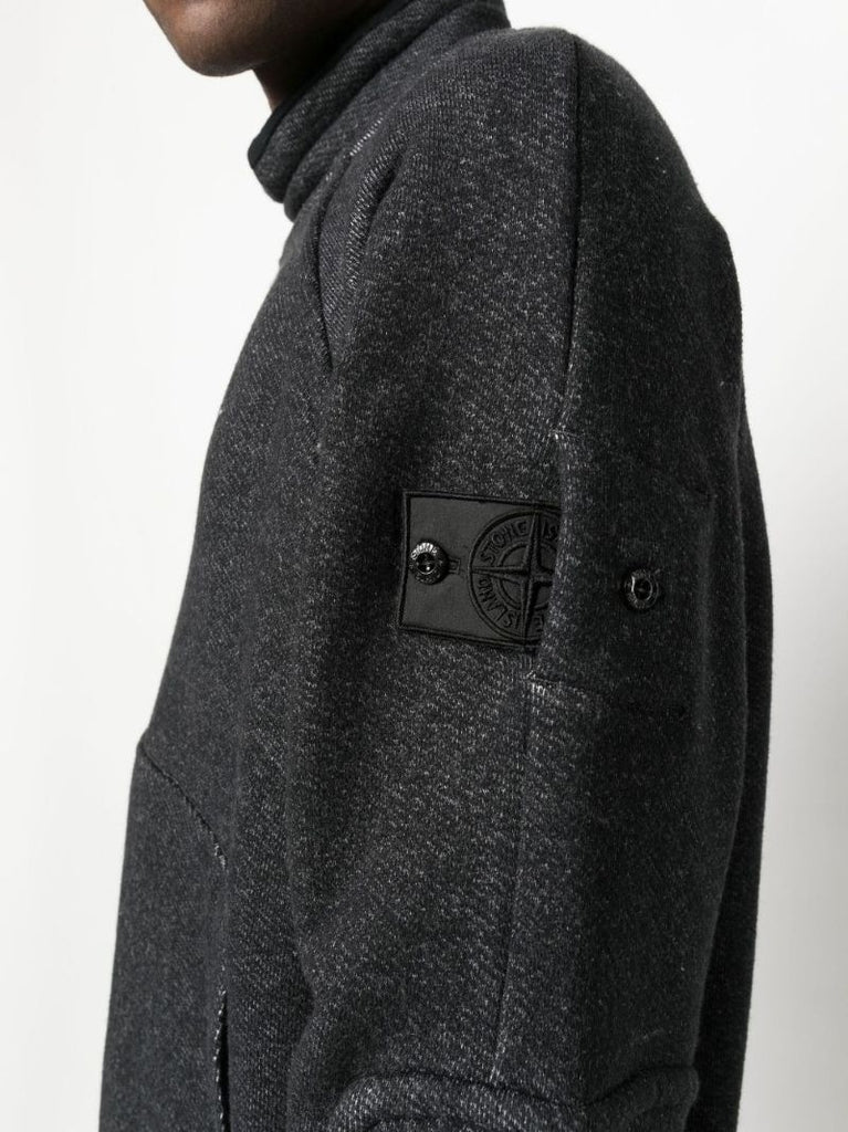 Black Mock Neck Sweatshirt