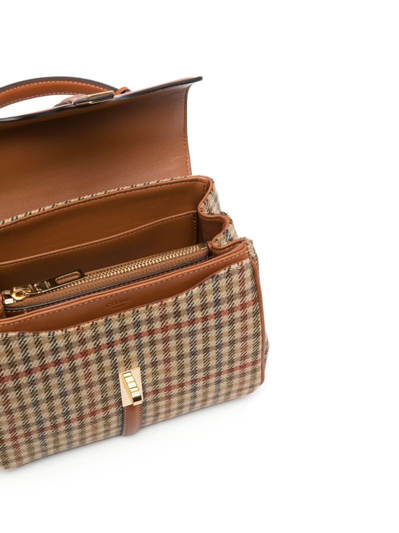 Brown Mini 16 Tweed Tote Bag