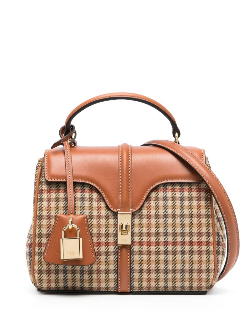 Brown Mini 16 Tweed Tote Bag