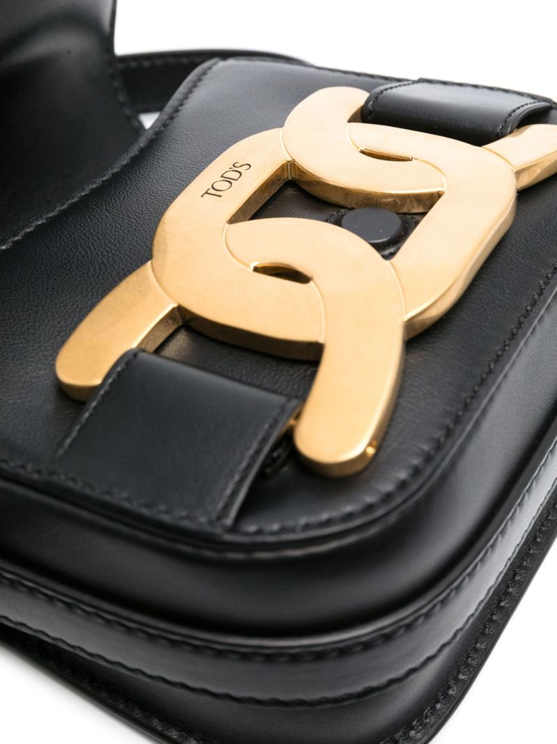 Black Small Leather Cross Body Bag
