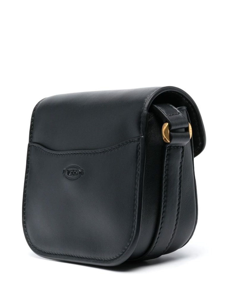 Black Small Leather Cross Body Bag