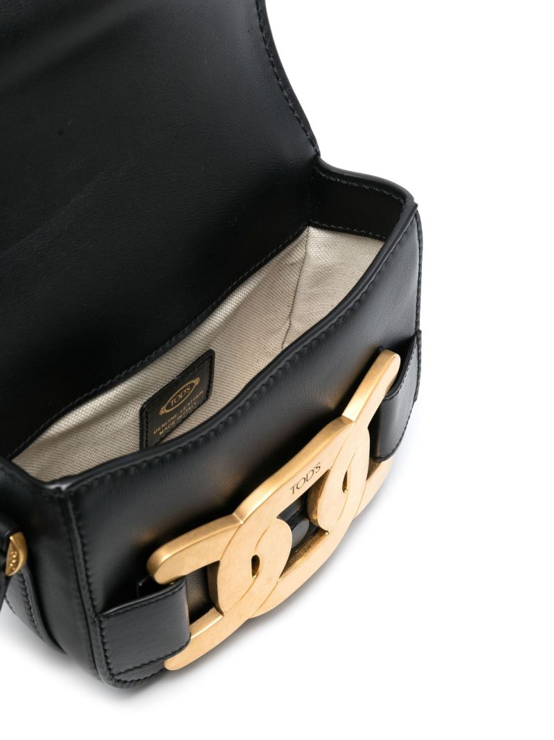Black Small Leather Cross Body Bag