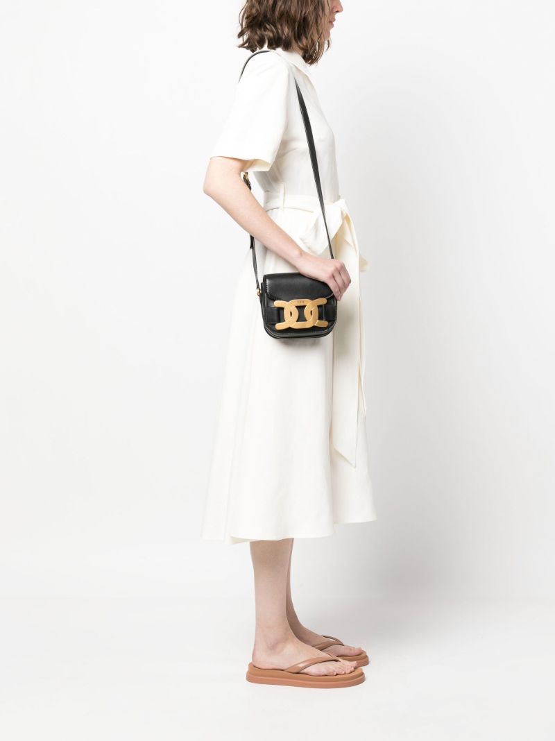 Black Small Leather Cross Body Bag