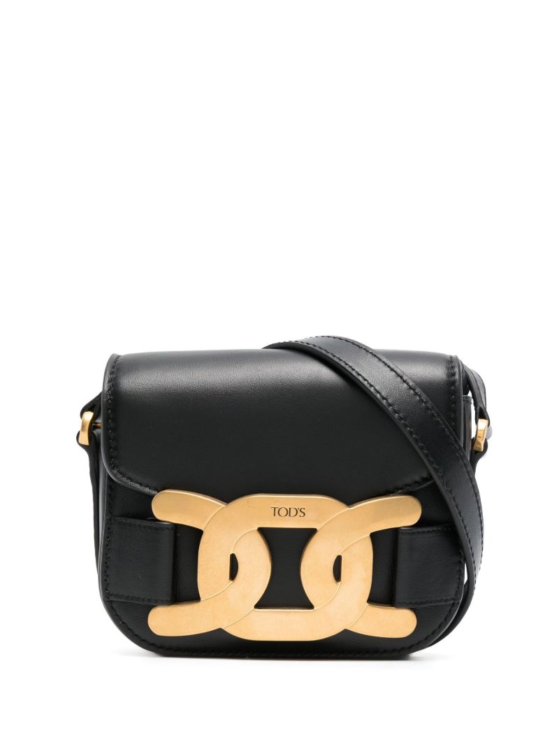 Black Small Leather Cross Body Bag