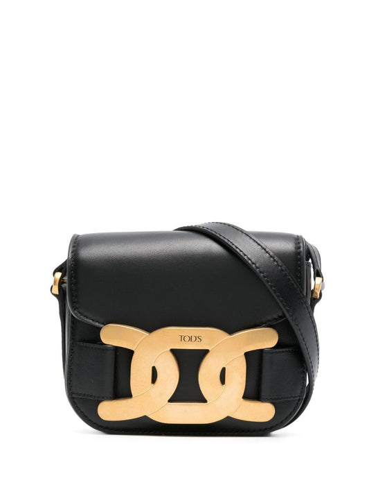 Black Small Leather Cross Body Bag