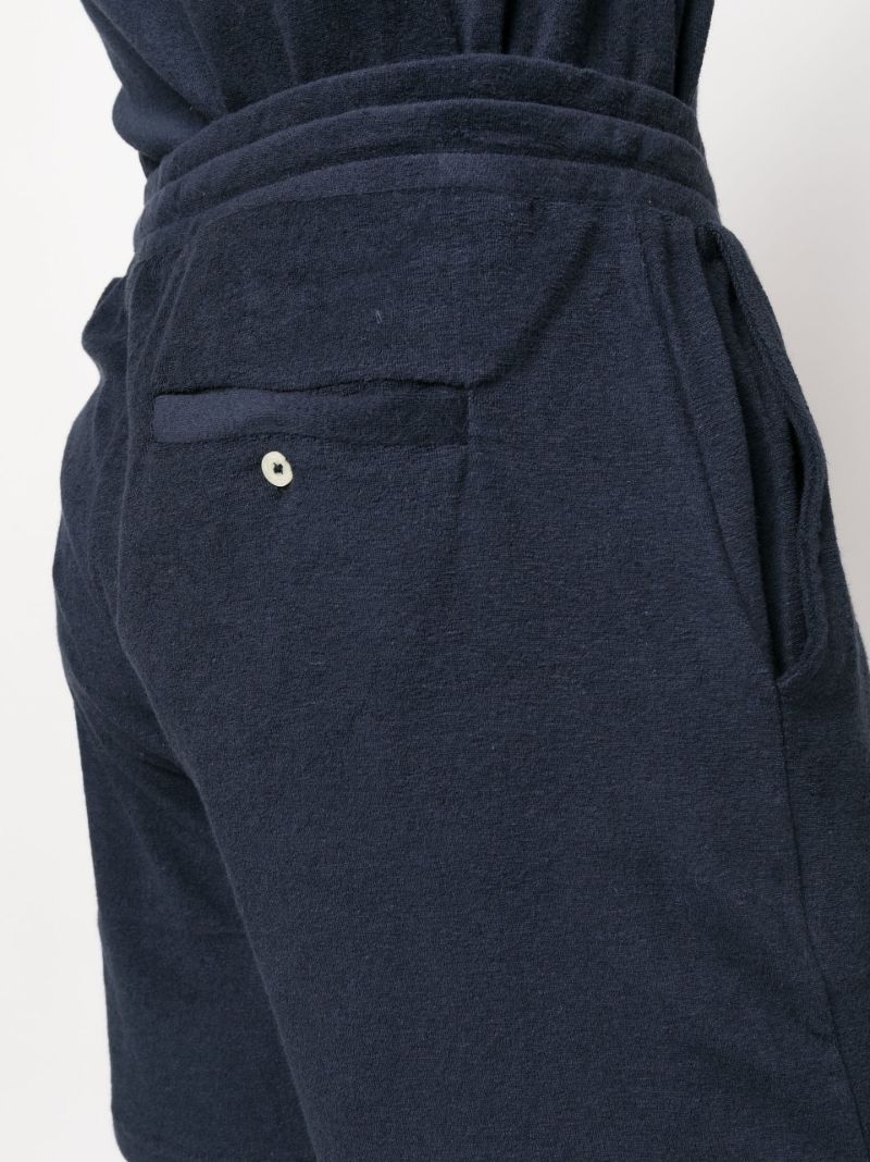 Blue Augusto Terry Track Shorts