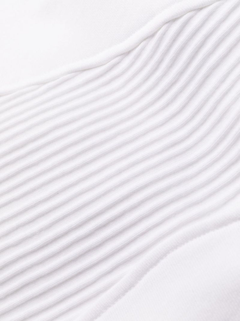 White Logo Cotton Track Pants