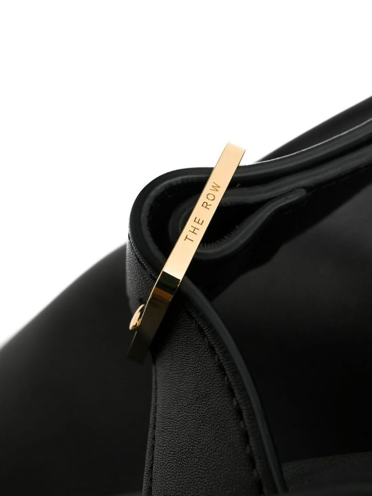 Black Soft Margaux 15 Leather Tote Bag