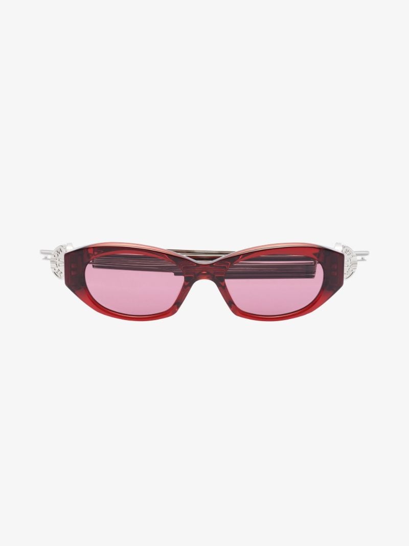 X Gentle Monster Red Swipe 2 Oval Sunglasses
