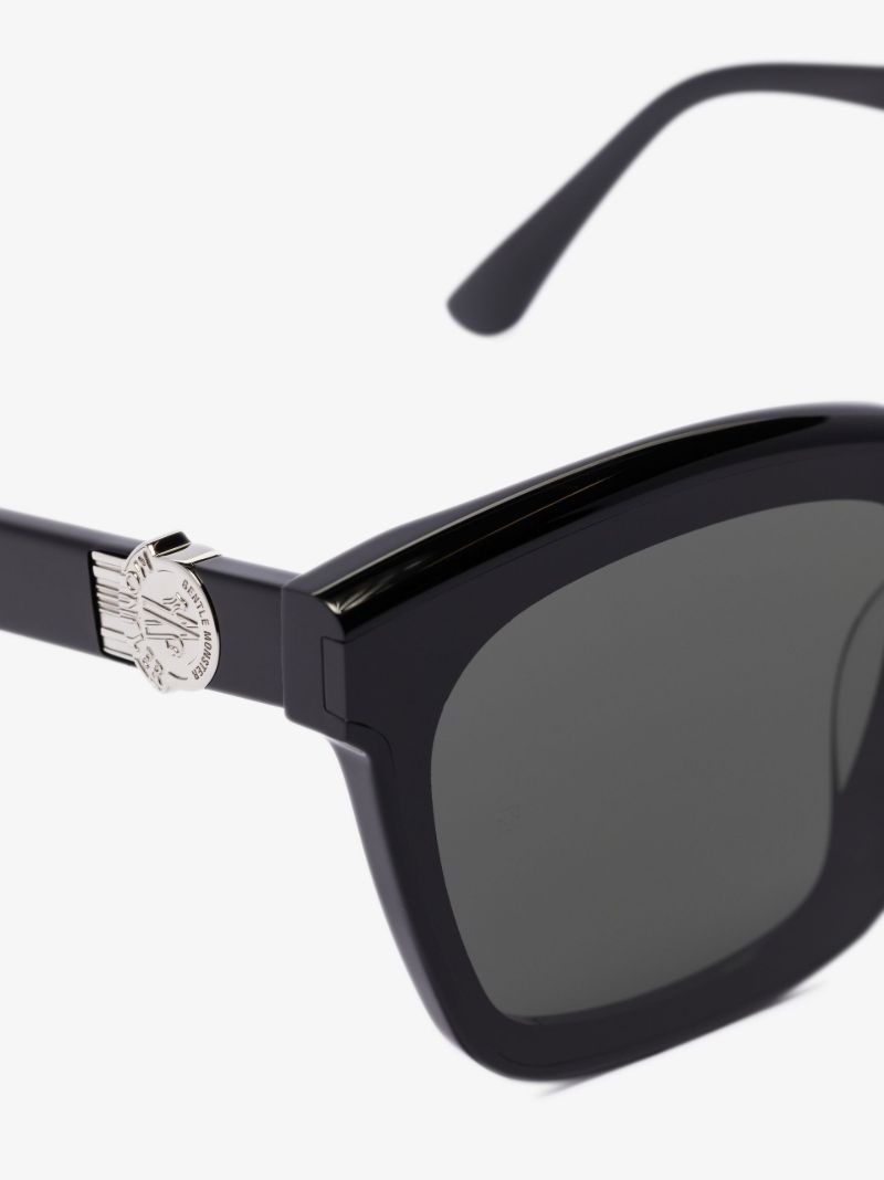 X Gentle Monster Black Swipe 3 Square Sunglasses