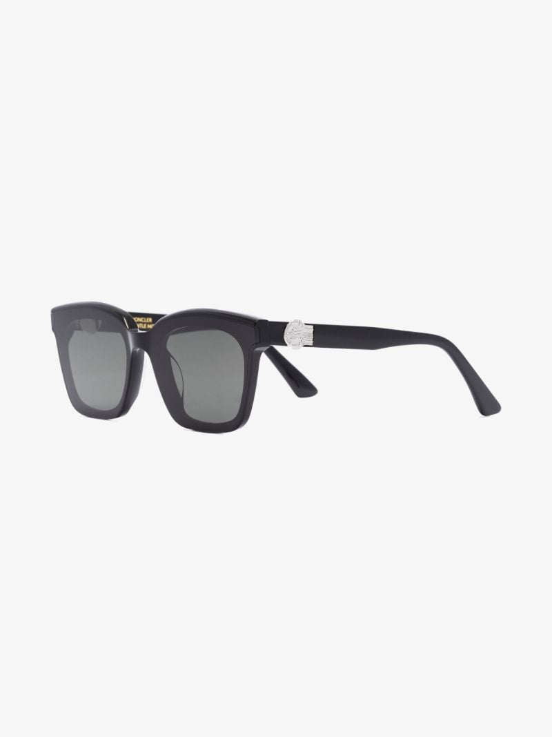 X Gentle Monster Black Swipe 3 Square Sunglasses