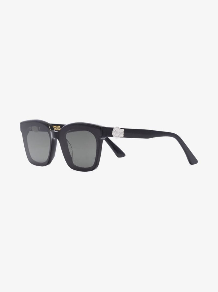 X Gentle Monster Black Swipe 3 Square Sunglasses