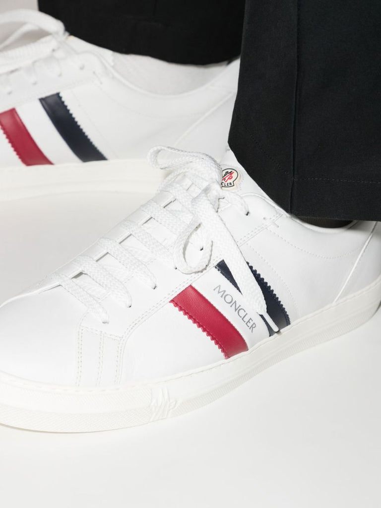 White New Monaco Leather Sneakers