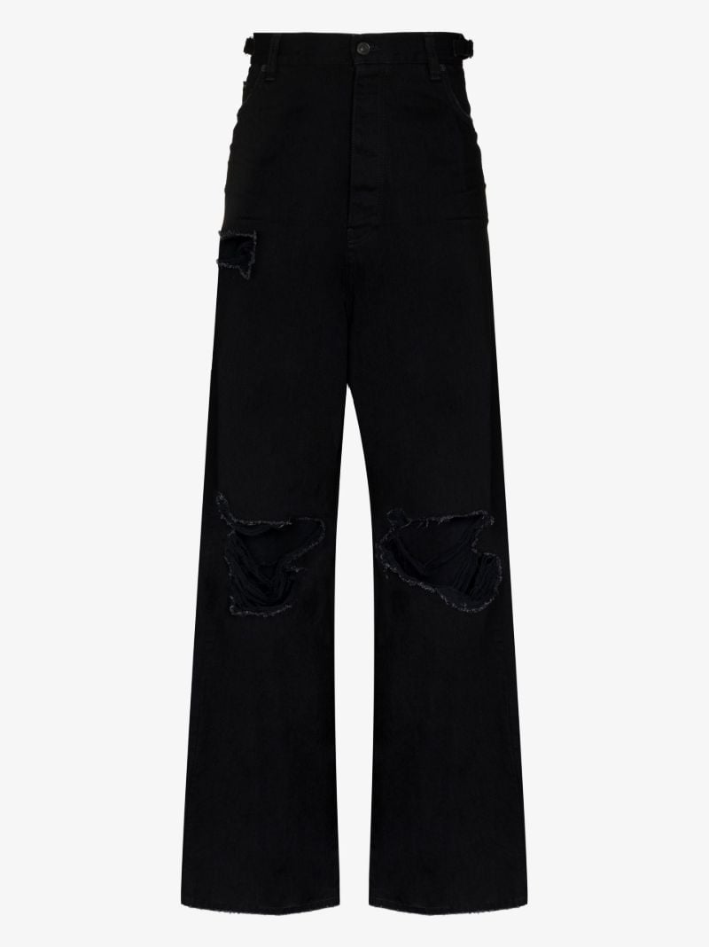 Black Destroyed Baggy Jeans