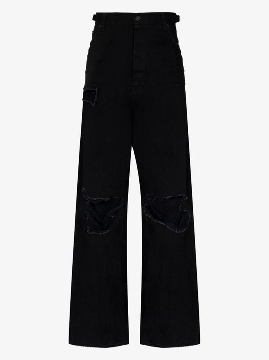 Black Destroyed Baggy Jeans