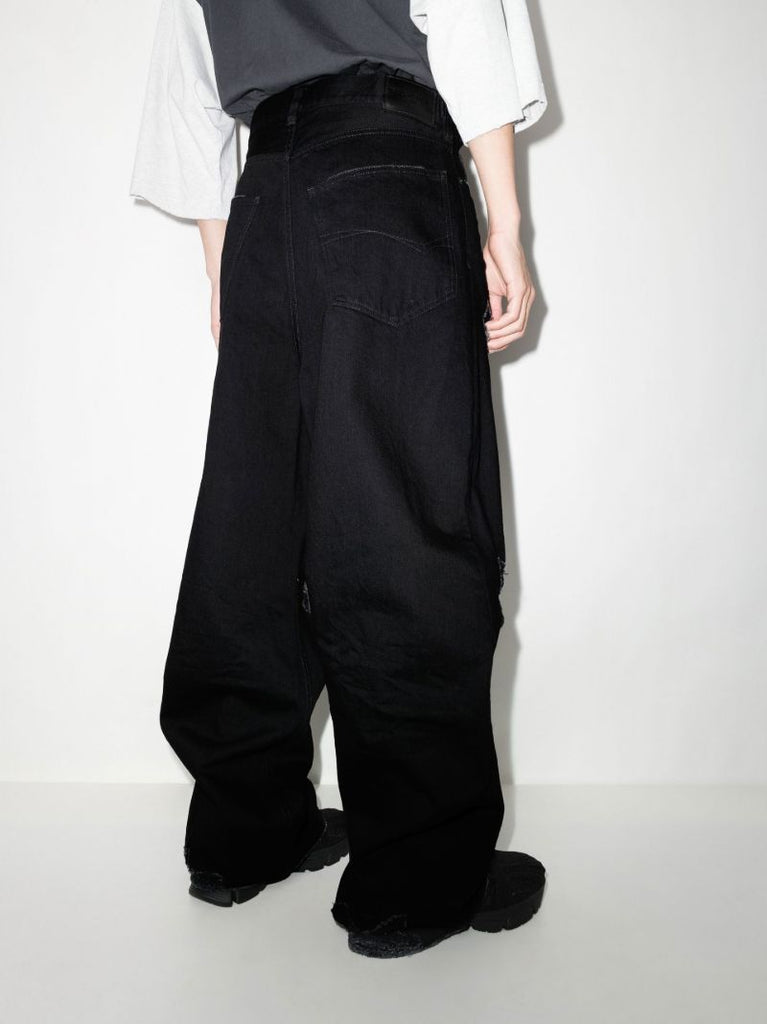 Black Destroyed Baggy Jeans