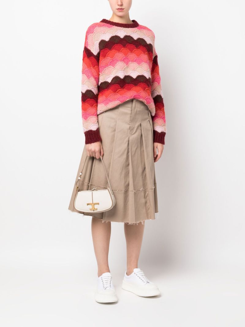 White T Timeless Leather Shoulder Bag