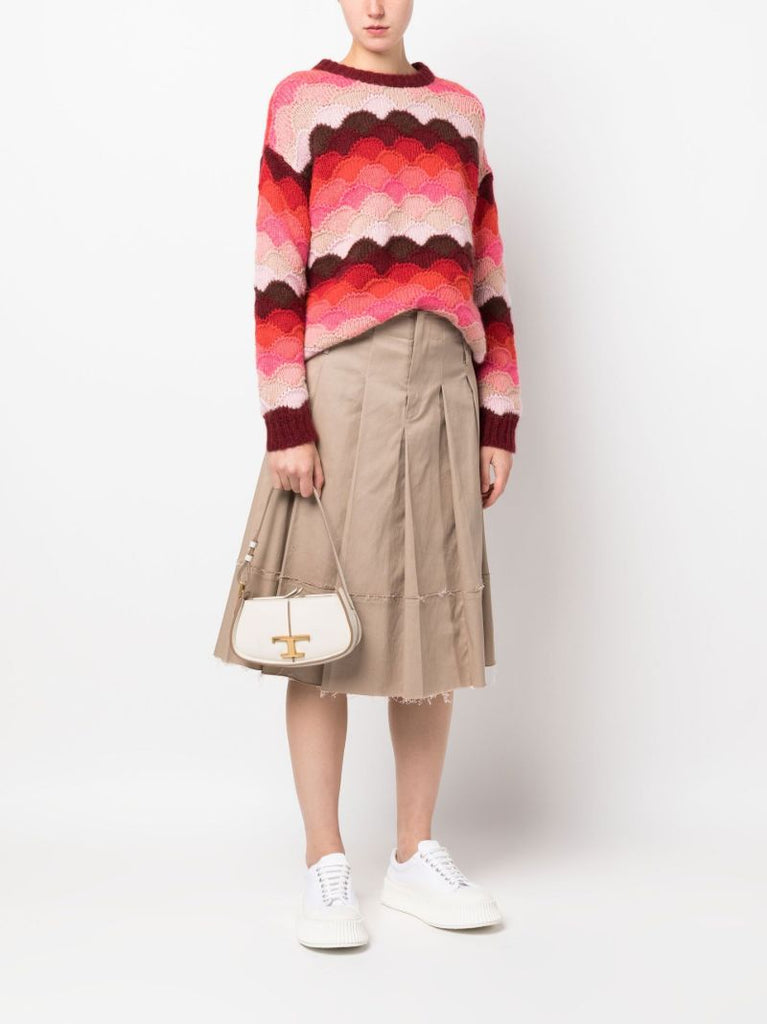White T Timeless Leather Shoulder Bag