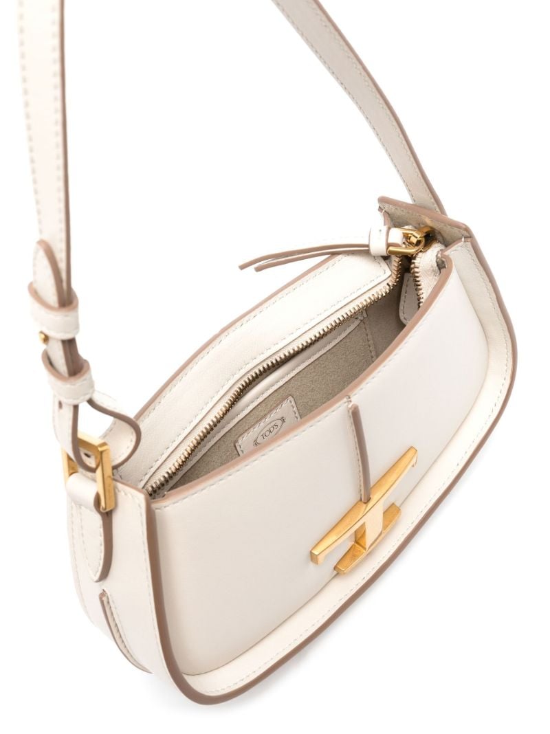 White T Timeless Leather Shoulder Bag