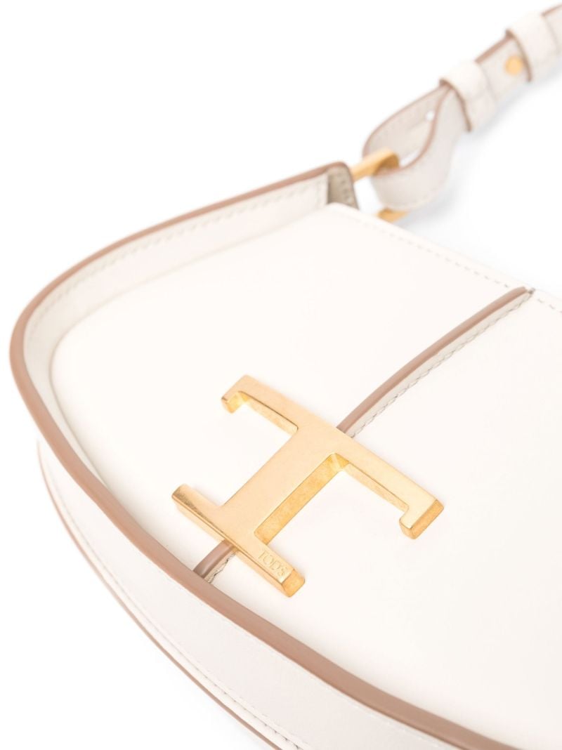 White T Timeless Leather Shoulder Bag