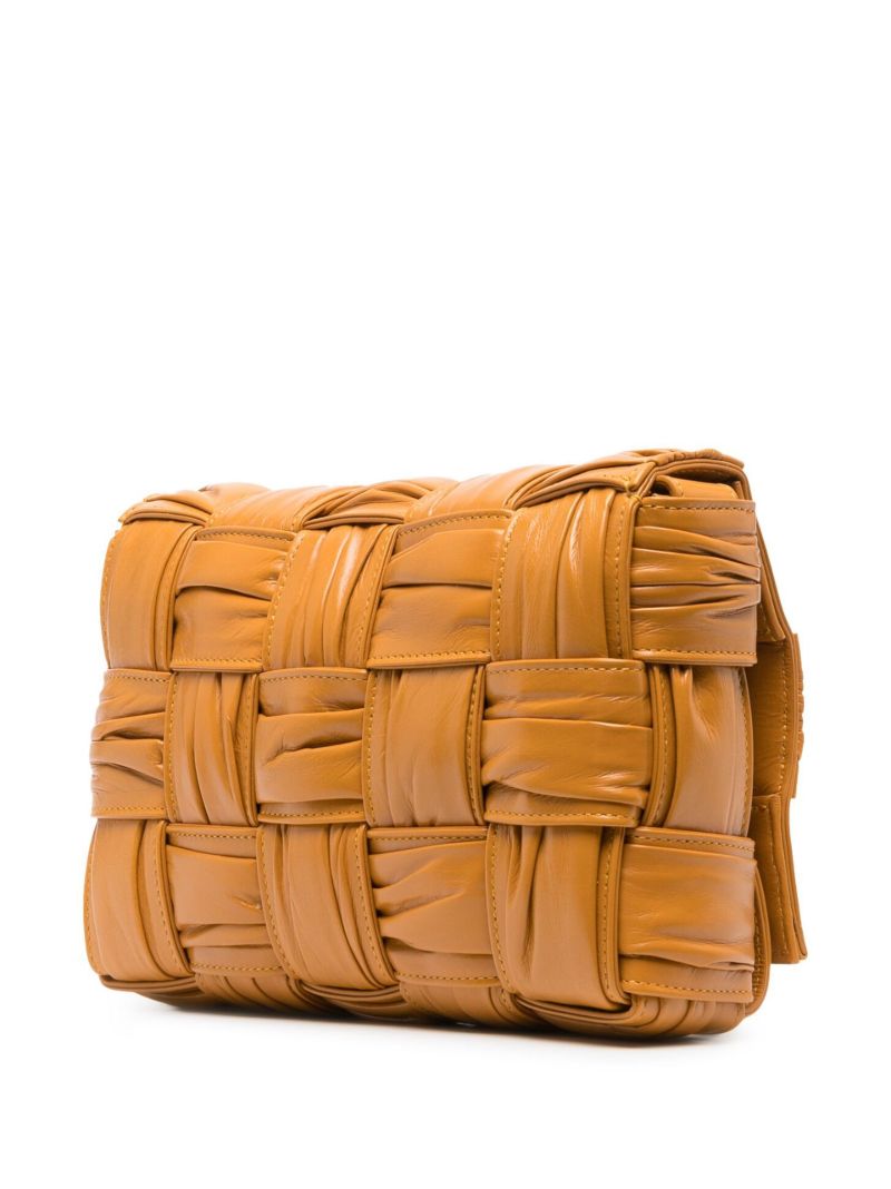Brown Cassette Leather Cross Body Bag