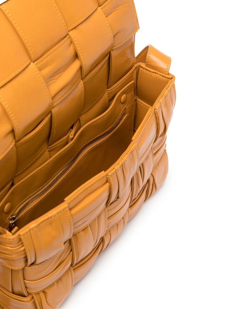 Brown Cassette Leather Cross Body Bag