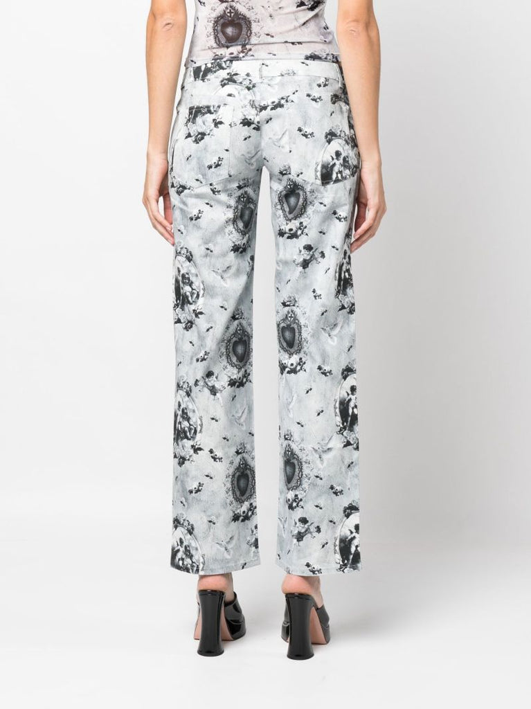 Grey Atlas Straight-leg Jeans