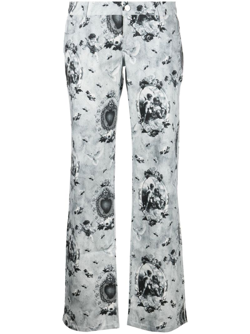 Grey Atlas Straight-leg Jeans