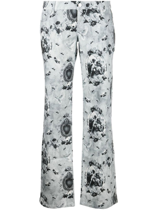 Grey Atlas Straight-leg Jeans