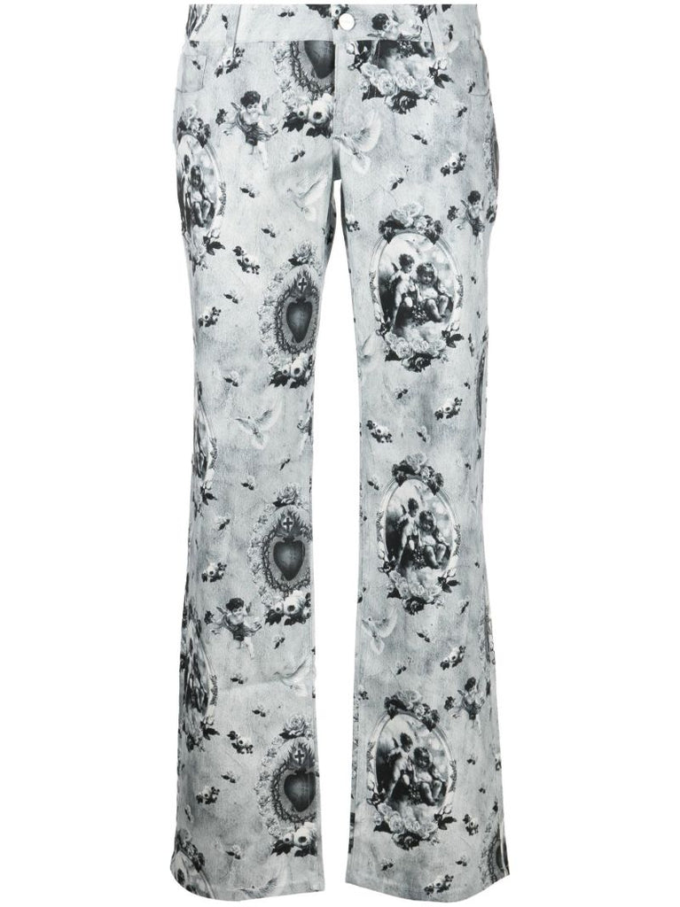 Grey Atlas Straight-leg Jeans