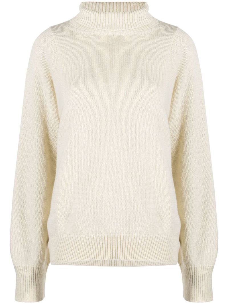 White Lucy Turtleneck Sweater