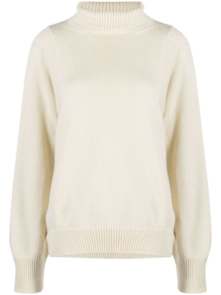 White Lucy Turtleneck Sweater