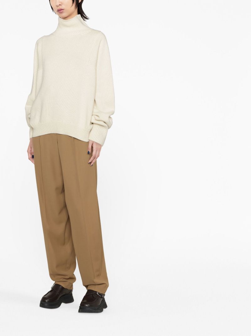 White Lucy Turtleneck Sweater