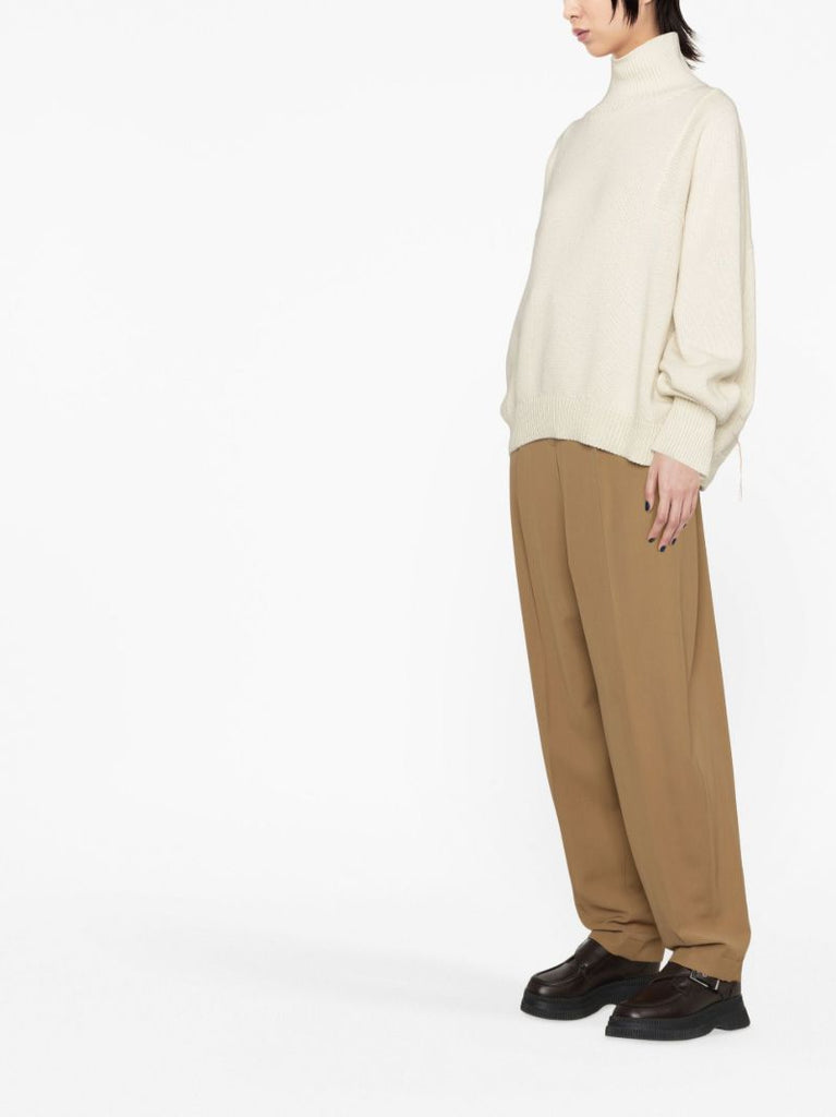 White Lucy Turtleneck Sweater