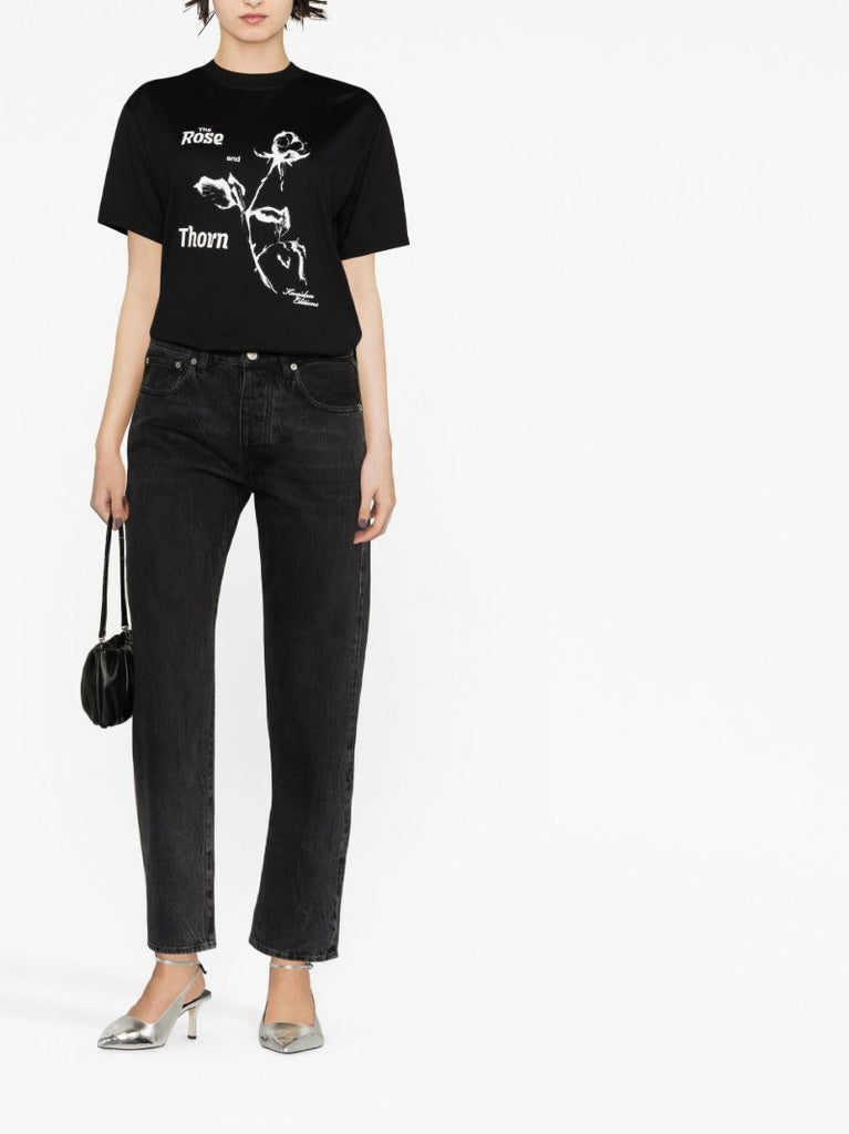Black John Straight-leg Jeans