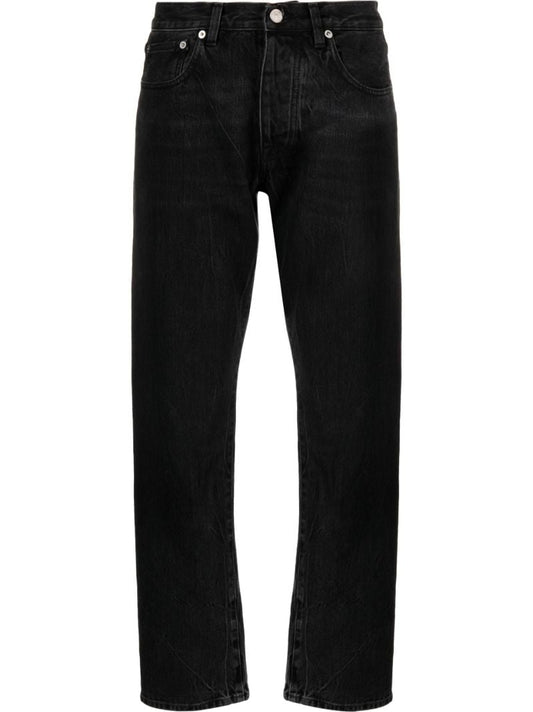 Black John Straight-leg Jeans