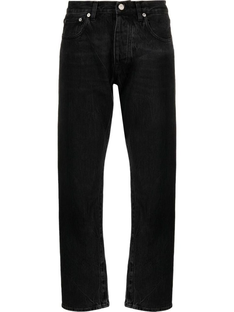 Black John Straight-leg Jeans