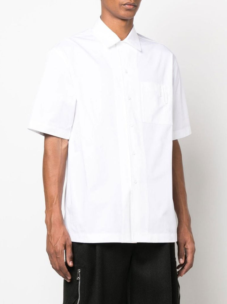 White Paperclip Holiday Cotton Shirt