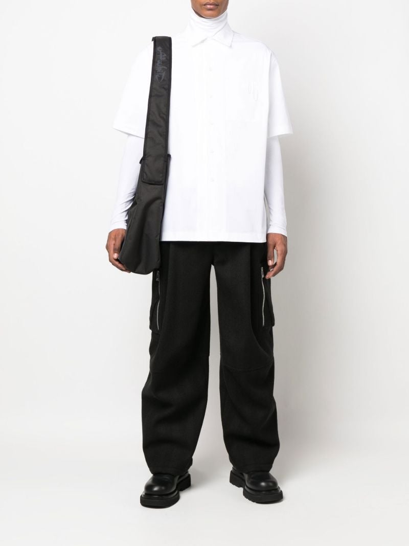 White Paperclip Holiday Cotton Shirt