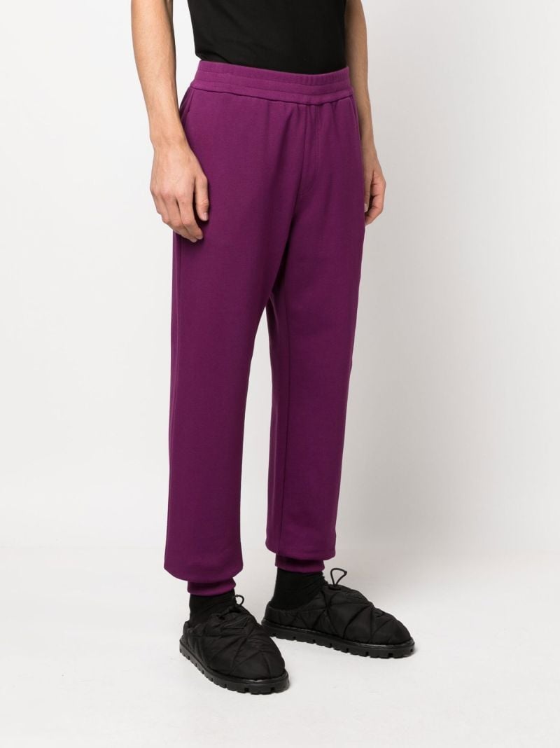 Purple Logo Print Track Pants