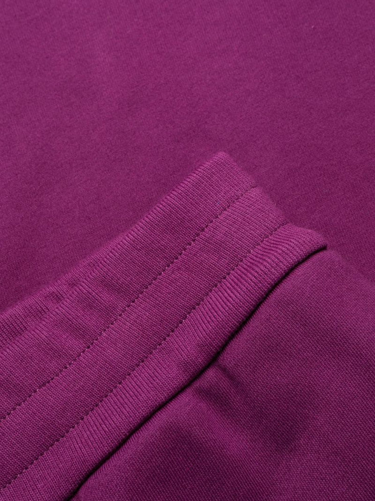 Purple Logo Print Track Pants