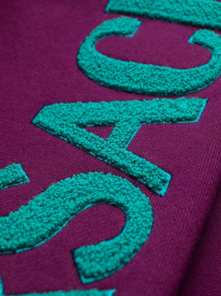 Purple Logo Print Track Pants