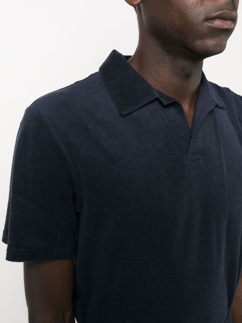 Blue Faustino Terry Polo Shirt
